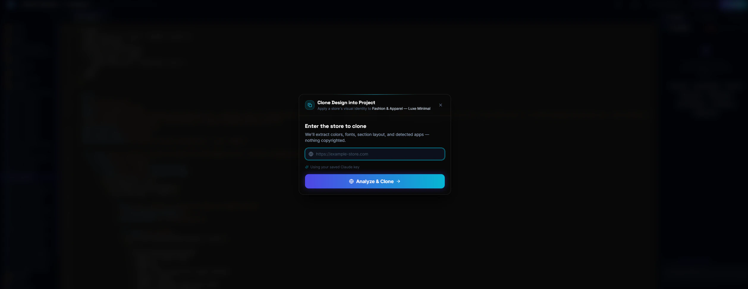 VibeForge - Vibe Code Shopify Themes screenshot 3