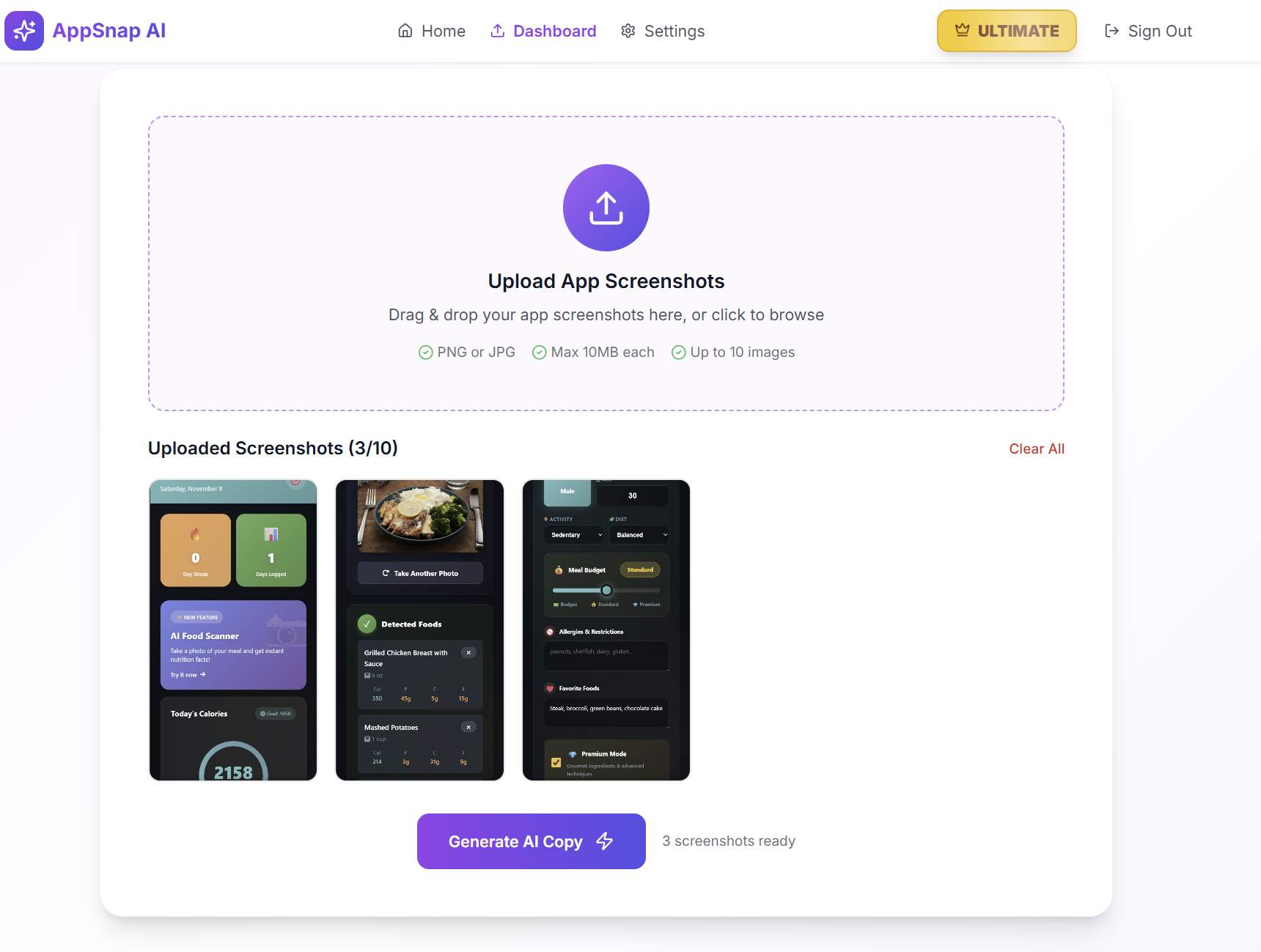 App Snap Ai - Screenshot 3 showing product features and functionality