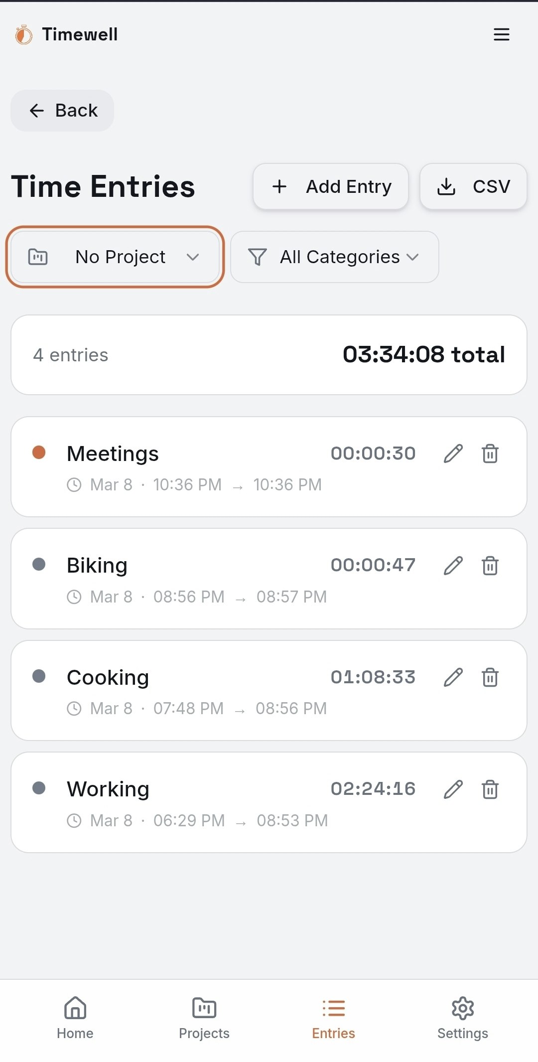 TimeWell - Screenshot 3 showing product features and functionality