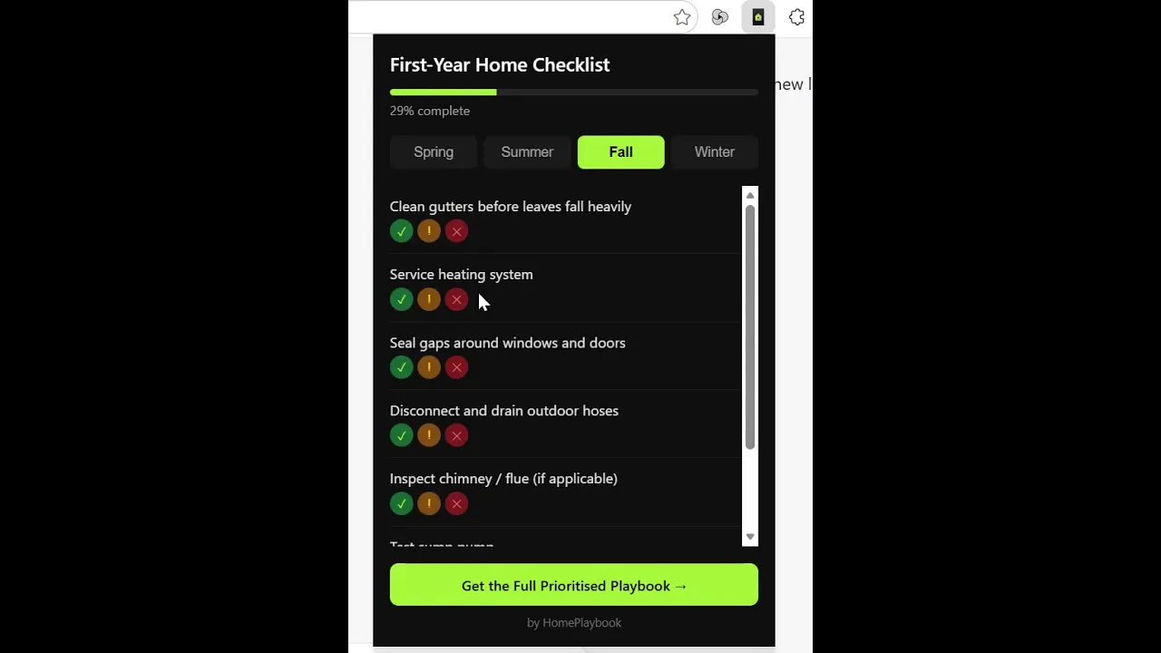 First Year Home Checklist gallery image