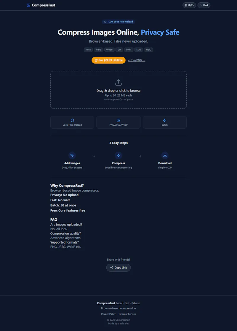 CompressFast screenshot 2