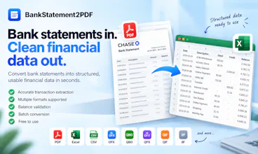 Bank Statement PDF to Excel Converter gallery image
