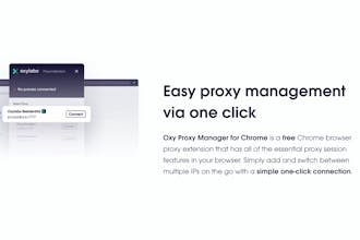 Oxy Proxy Extension for Google Chrome gallery image