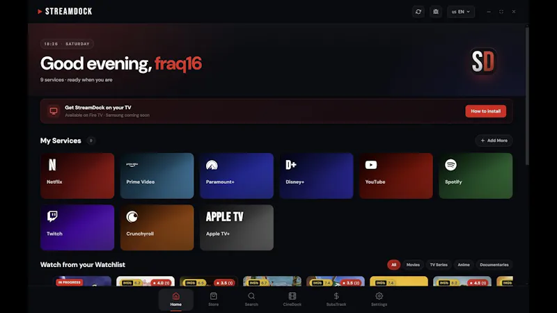 StreamDock screenshot 1 (video preview)