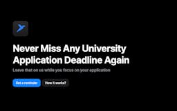 University Application Reminder media 1