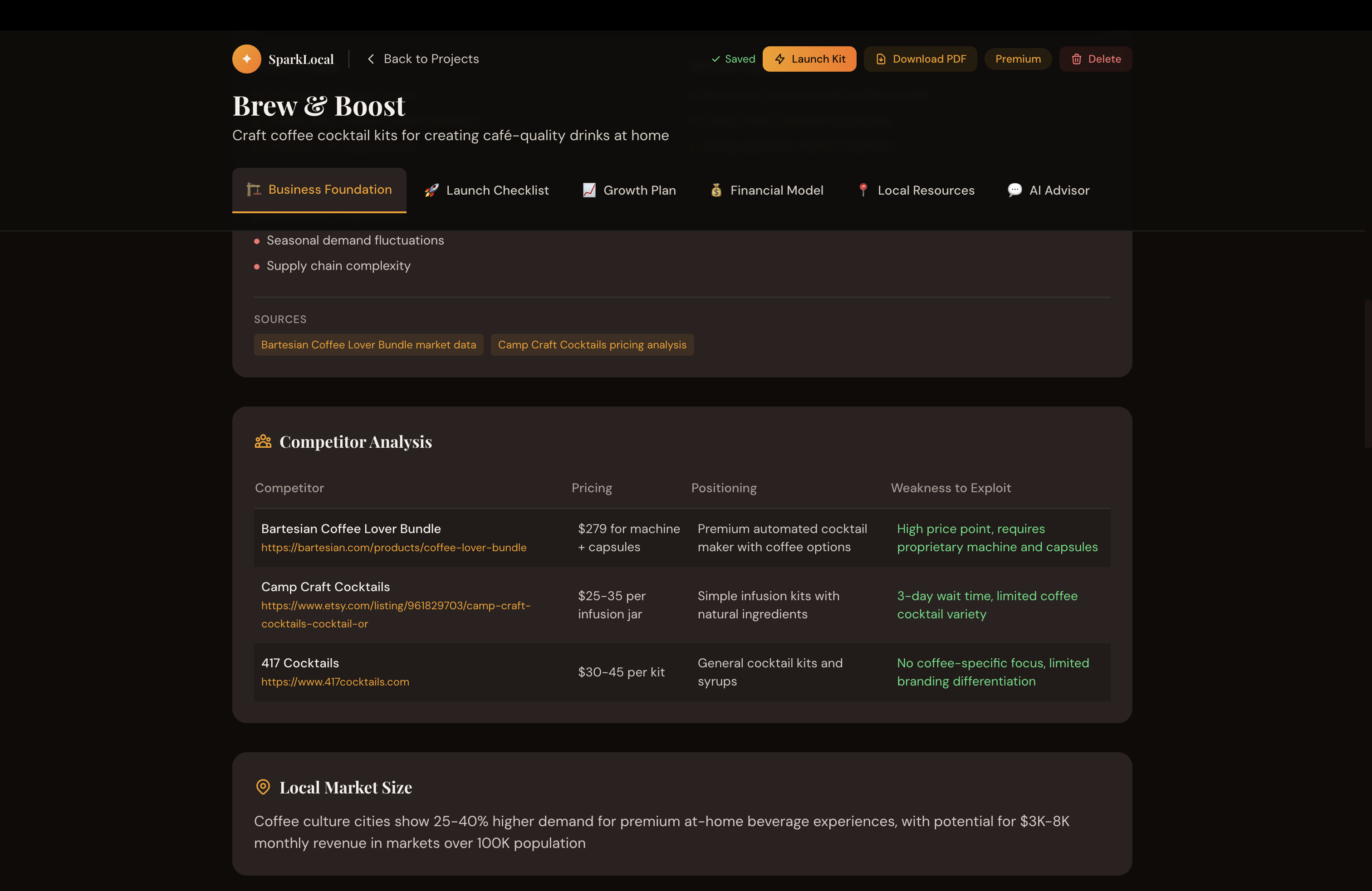 SparkLocal - Screenshot 4 showing product features and functionality