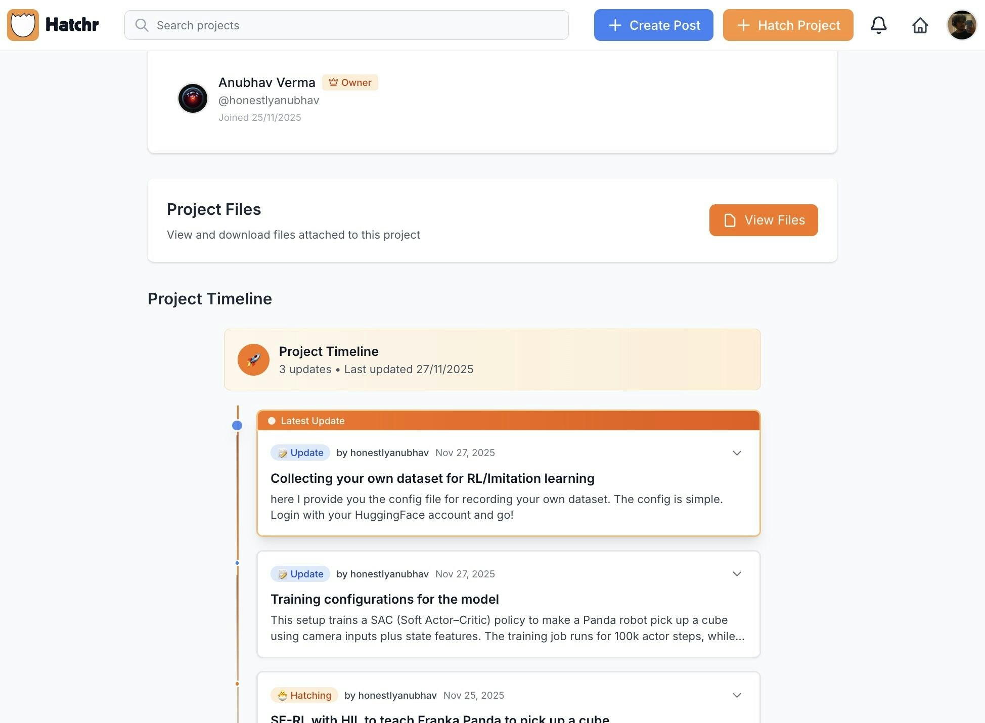 Hatchr - Screenshot 2 showing product features and functionality