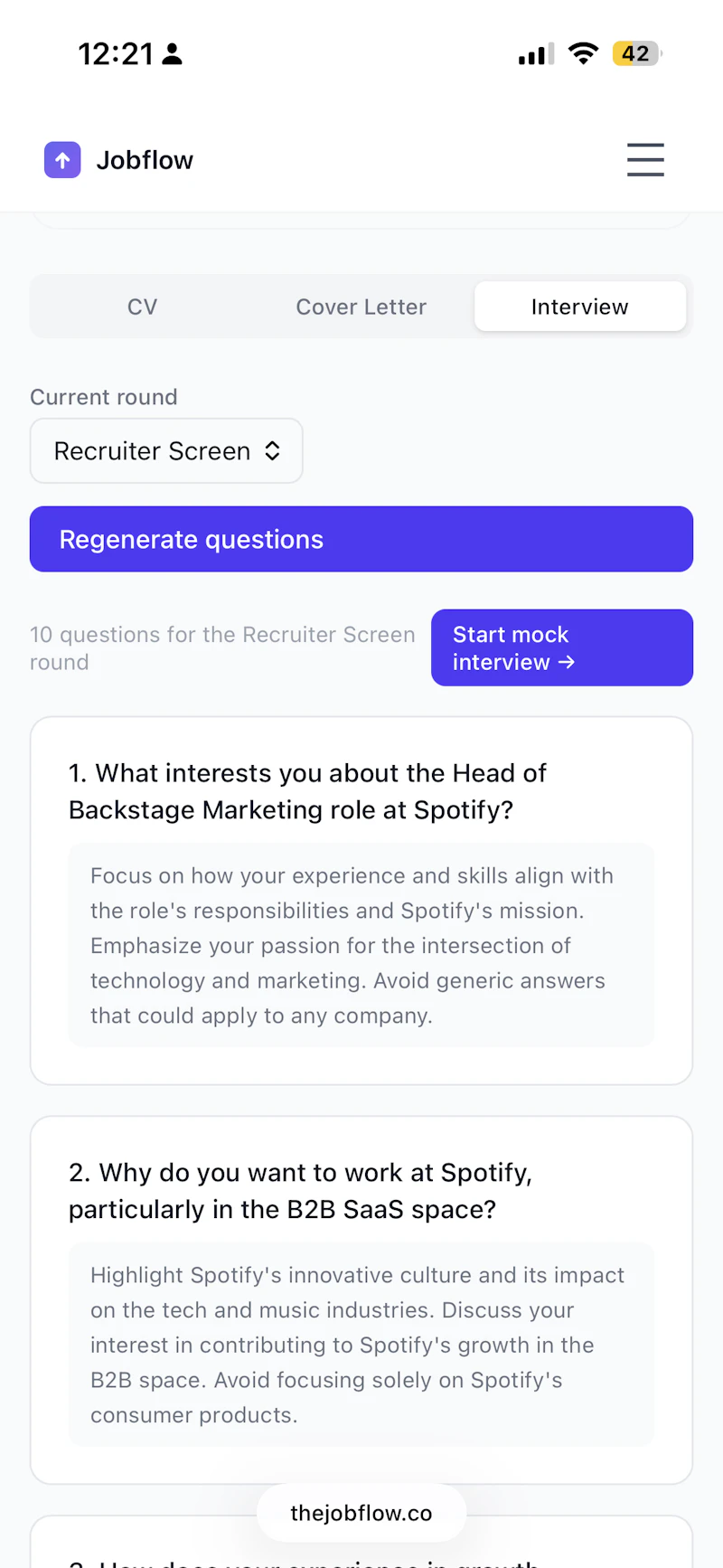 Jobflow screenshot 5