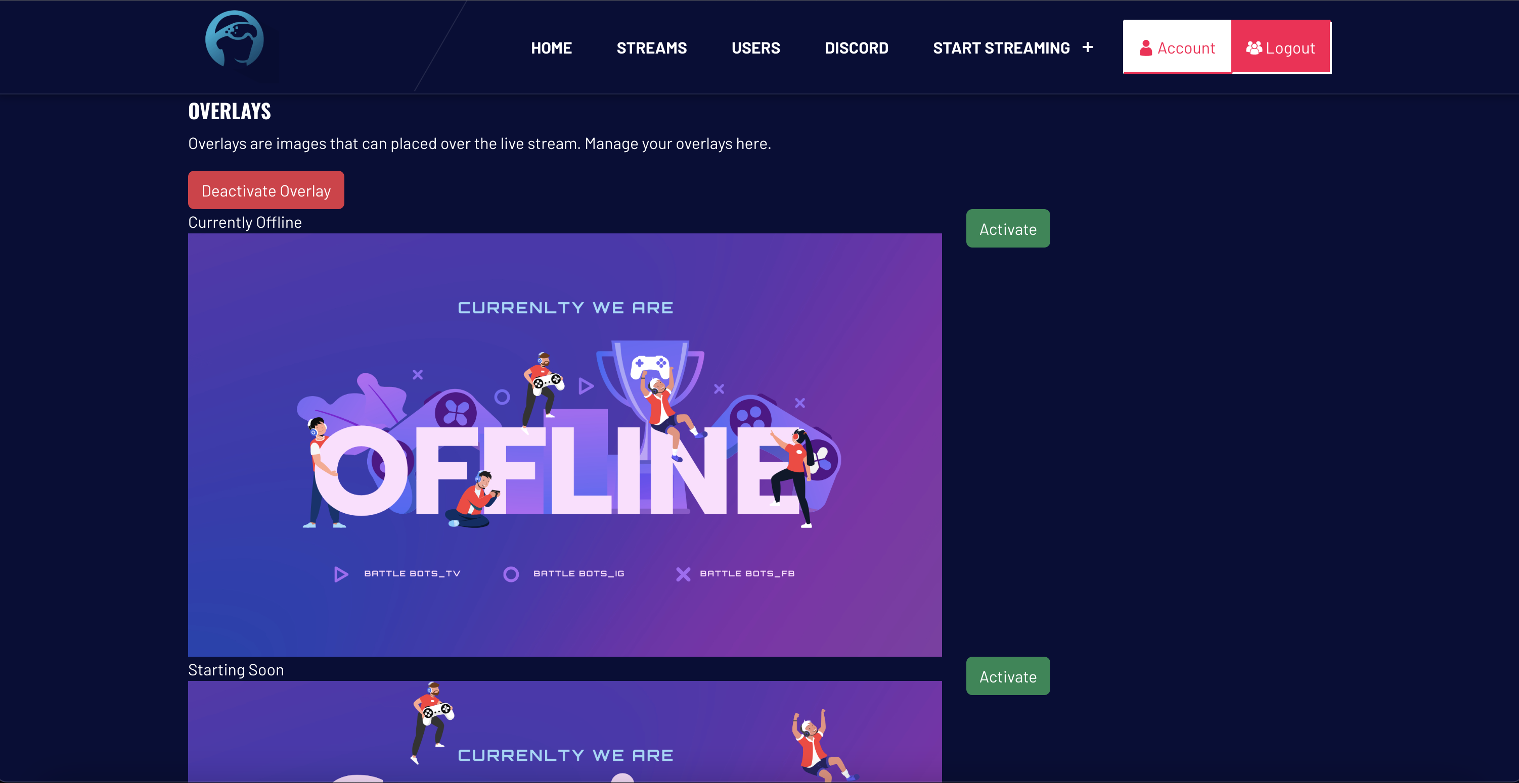 Media Nền tảng trò chơi trục trặc - Một nền tảng esports nguồn mở 6