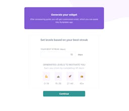 NoFap streak | Generate countup widget gallery image