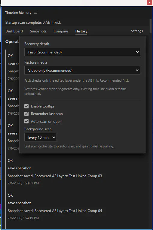 Timeline Memory screenshot
