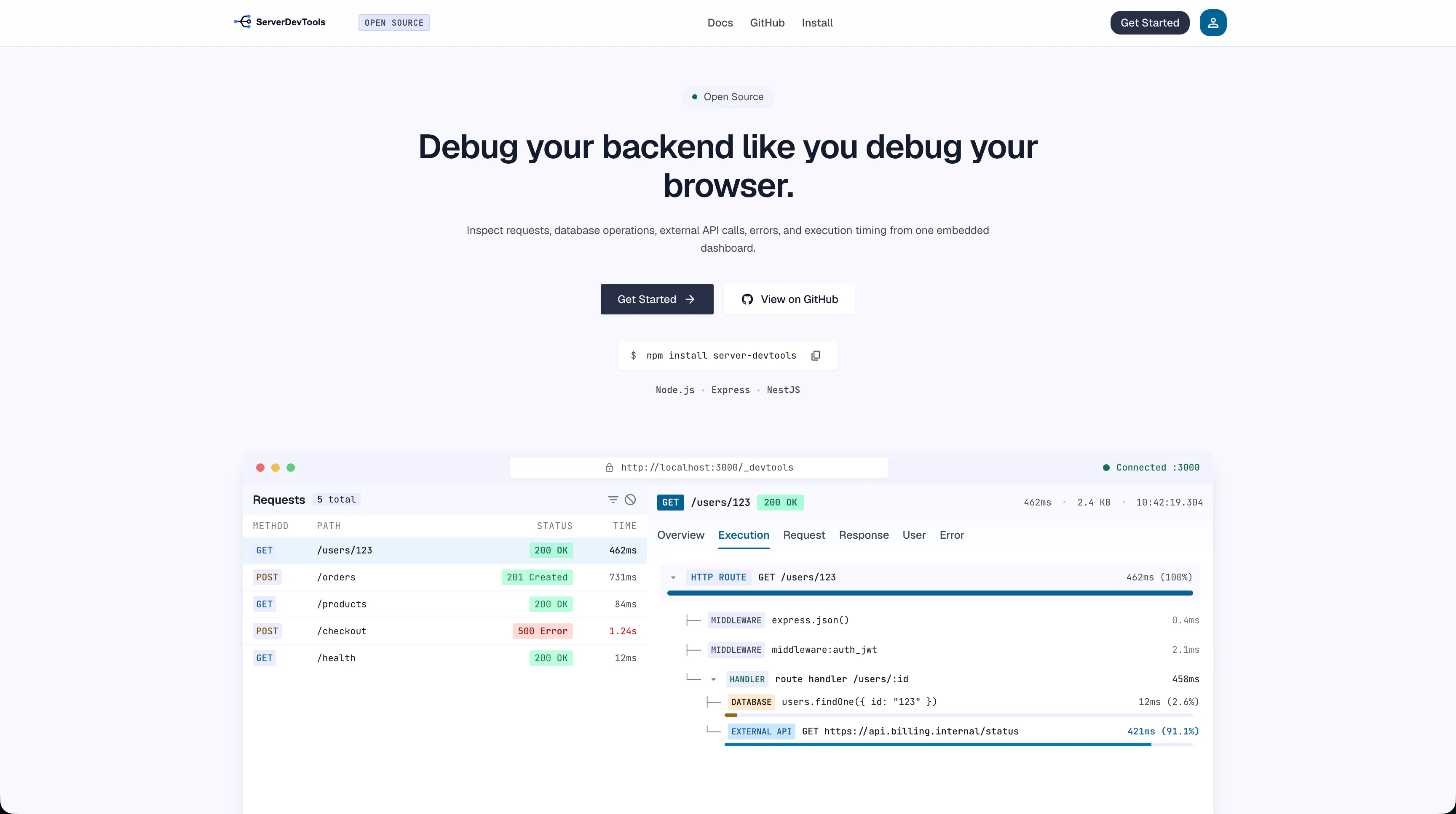 ServerDevTools gallery image
