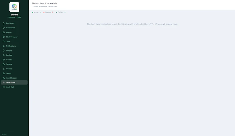 certctl screenshot 2