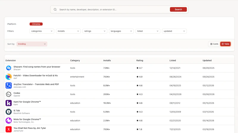 ExtSpot screenshot 2