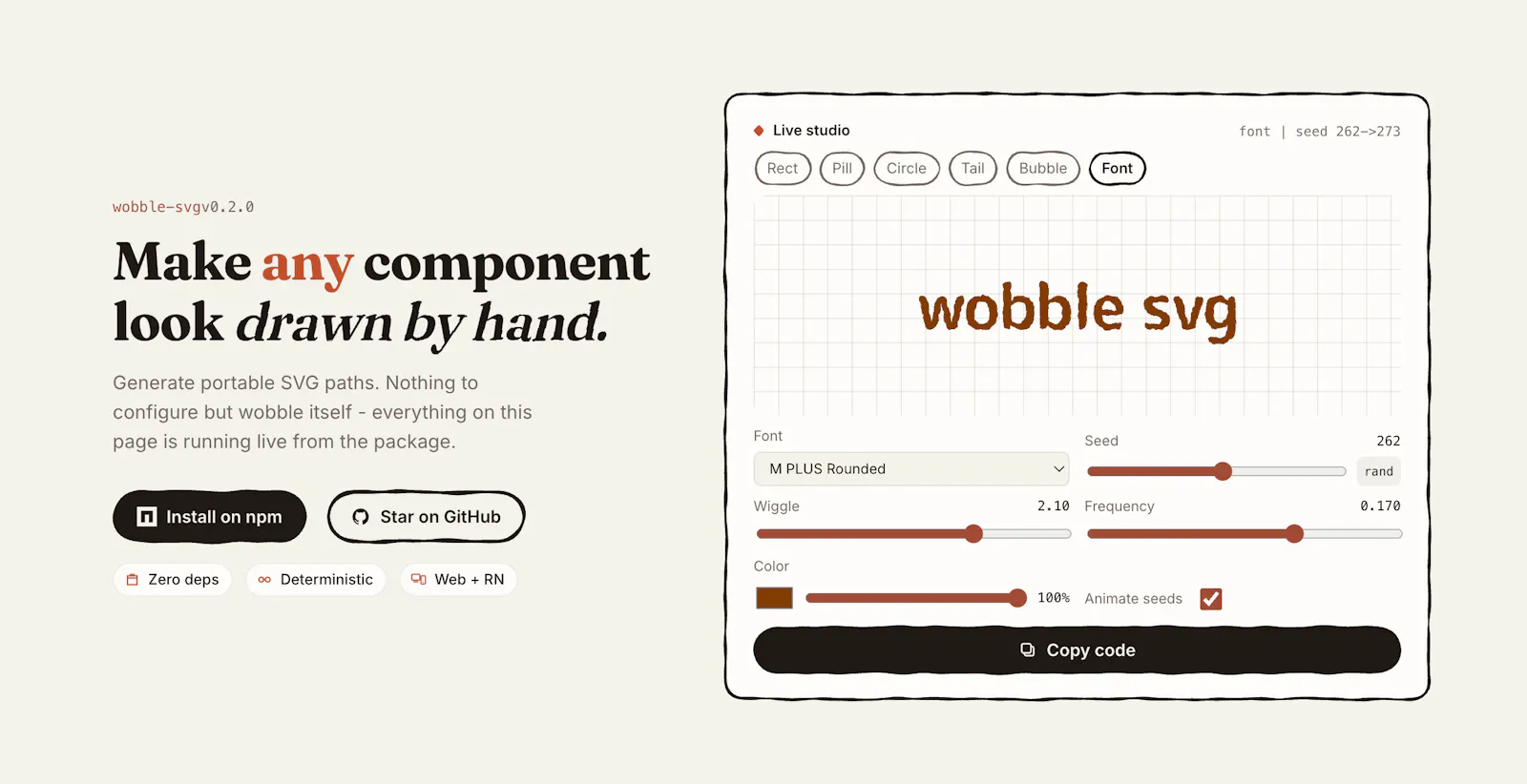 wobble svg screenshot 2