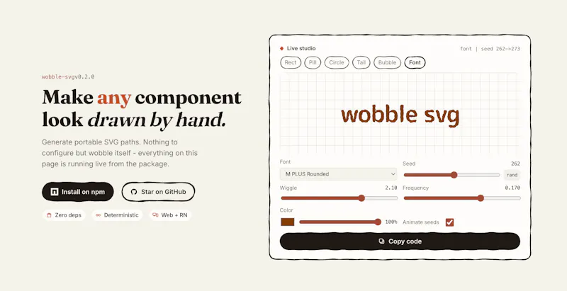 wobble svg screenshot 2