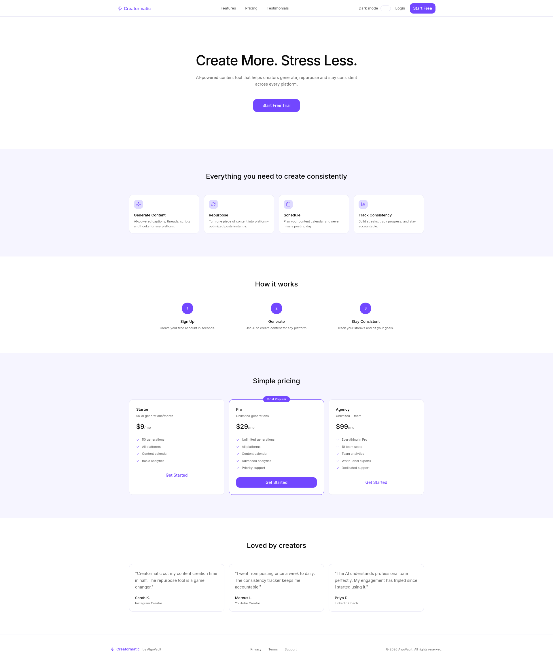 Creatormatic gallery image
