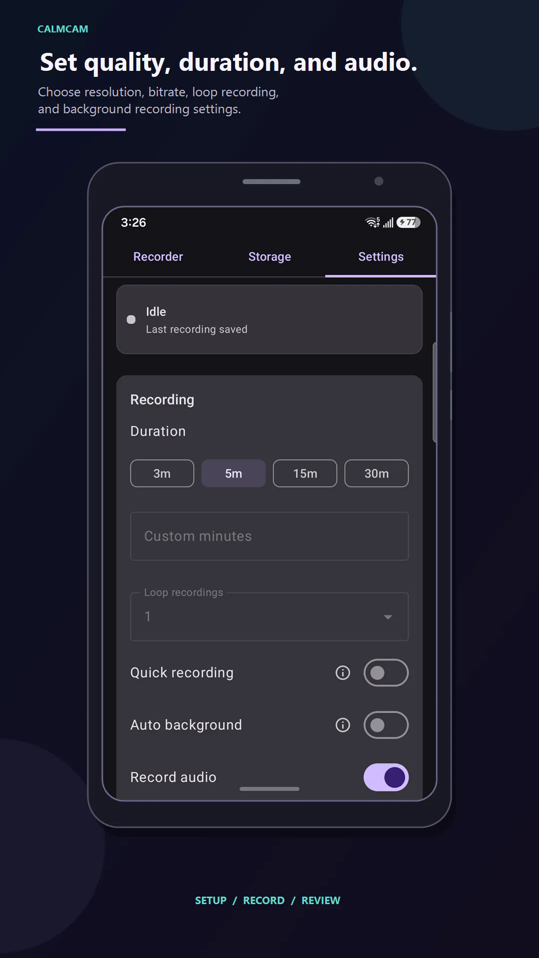 CalmCam: Background Recorder gallery image