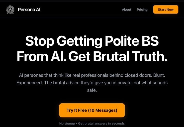 Persona AI - Main product screenshot demonstrating key features and user interface