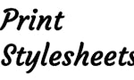 Print Stylesheet Book image