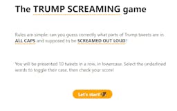 The TRUMP SCREAMING game media 1