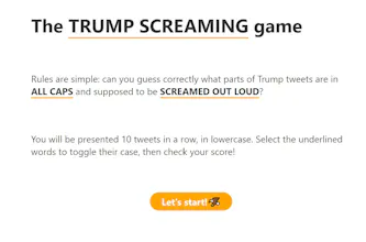 The TRUMP SCREAMING game gallery image