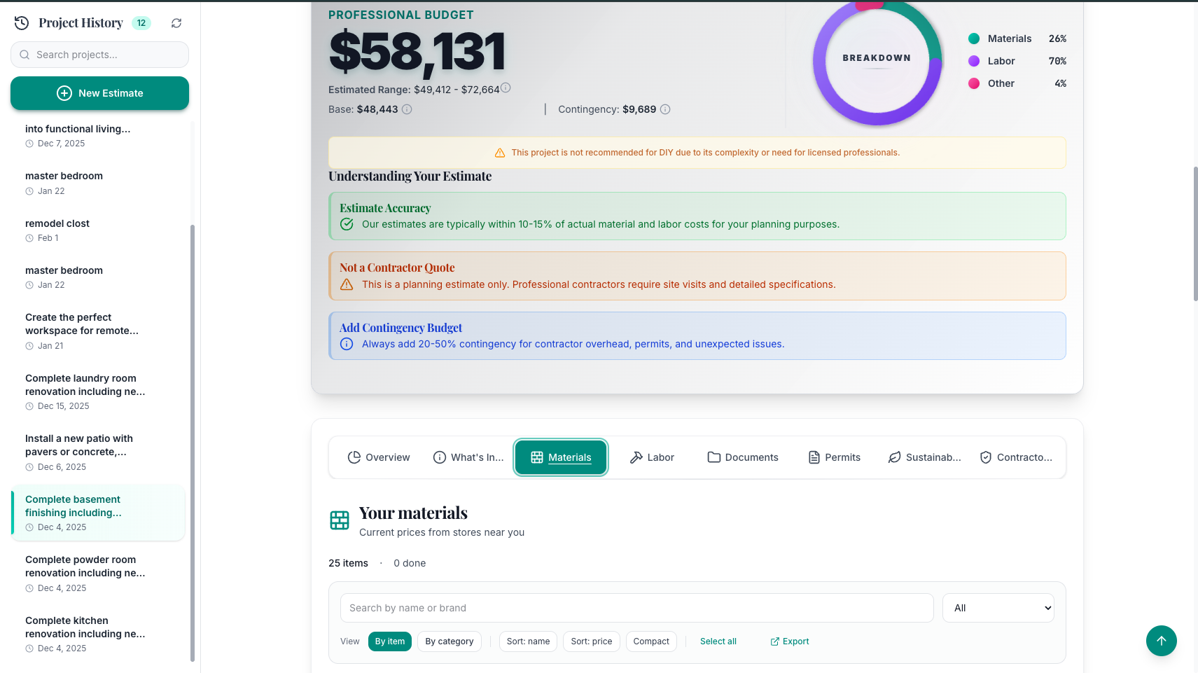 BlueprintAI – AI Cost Estimator - Product Hunt launch logo and brand identity