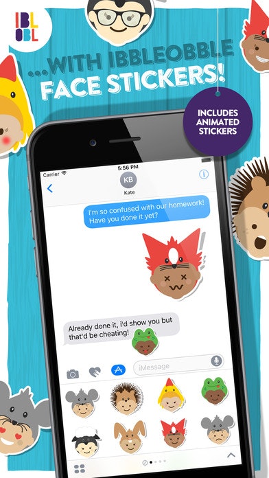 IIbbleobble Face Stickers for iMessage gallery image