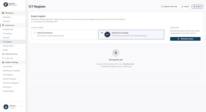 RegPillar screenshot 2