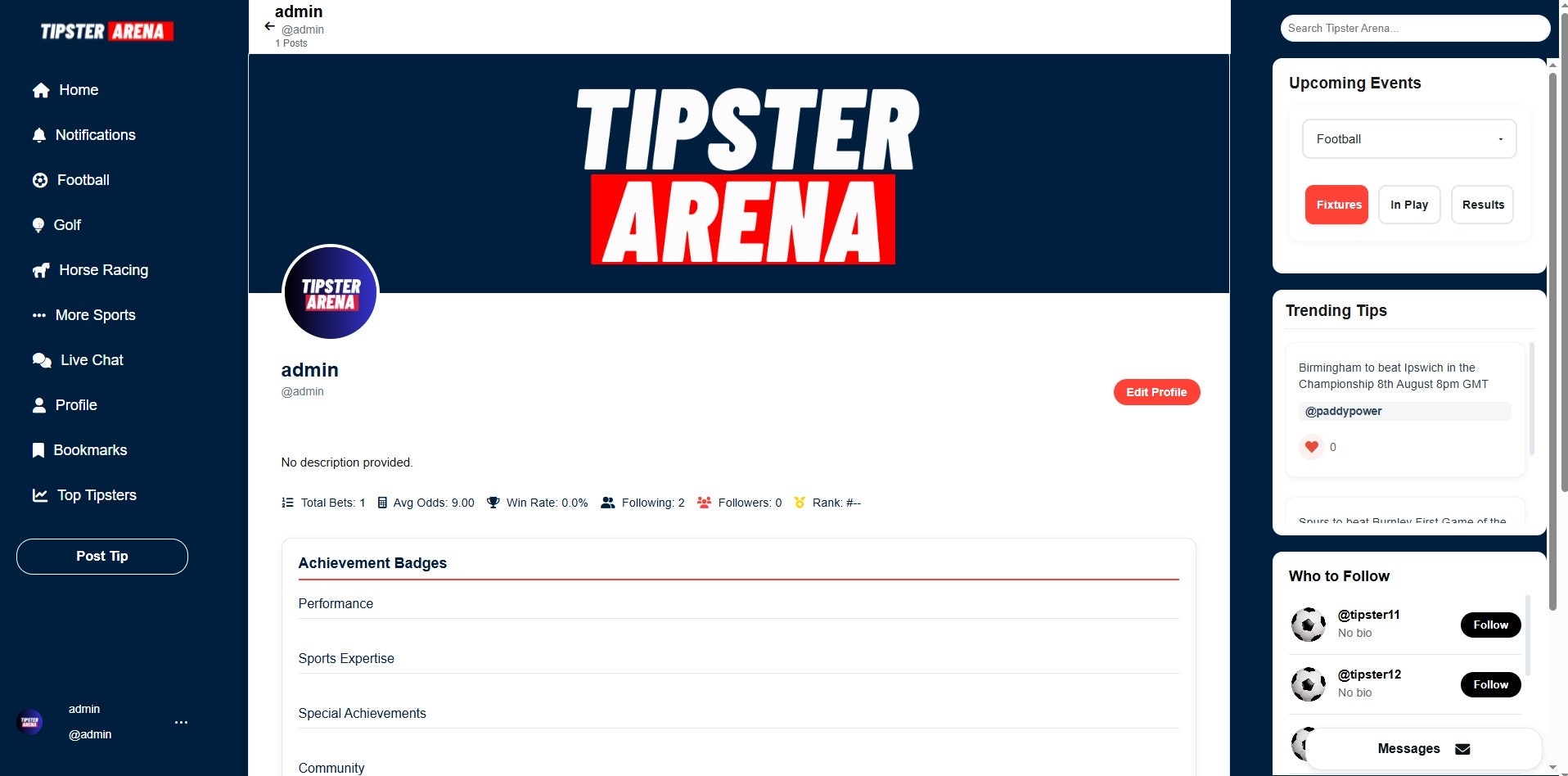 Tipster Arena media 2