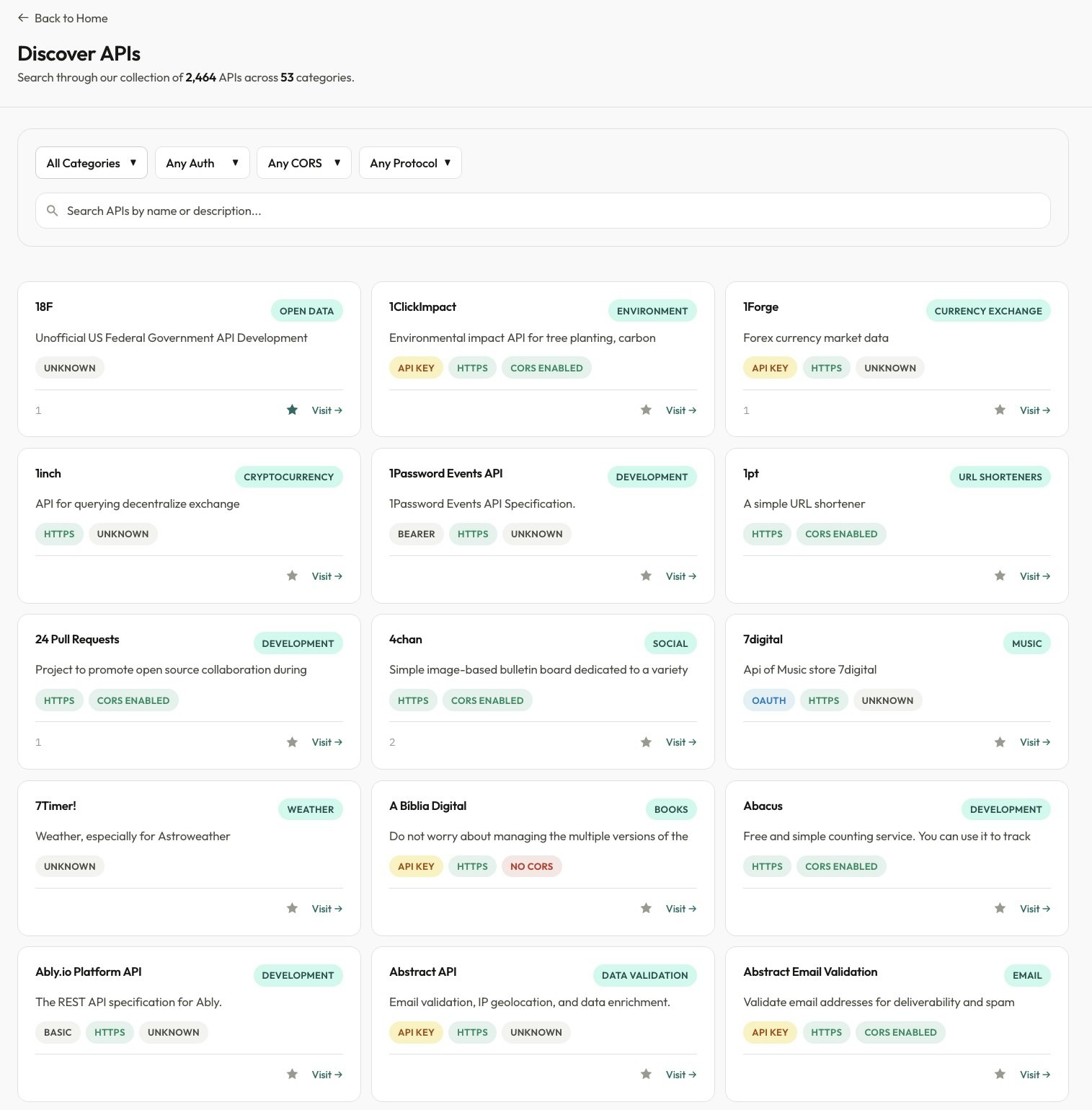 FindAPIs gallery image