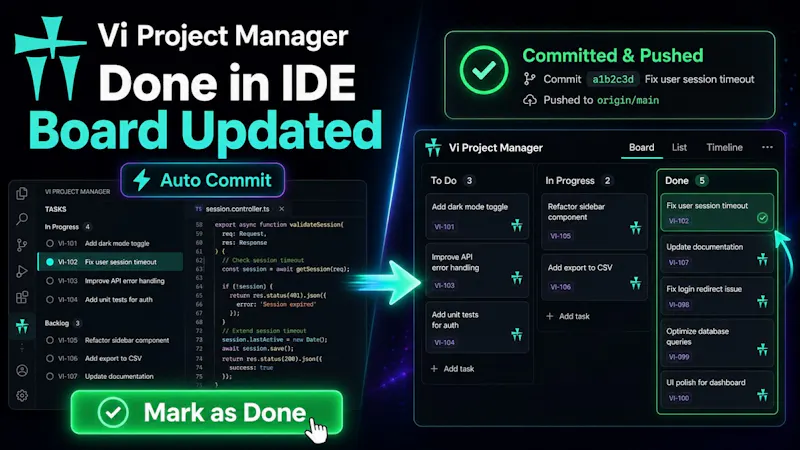 Vi Project Management screenshot 1 (video preview)
