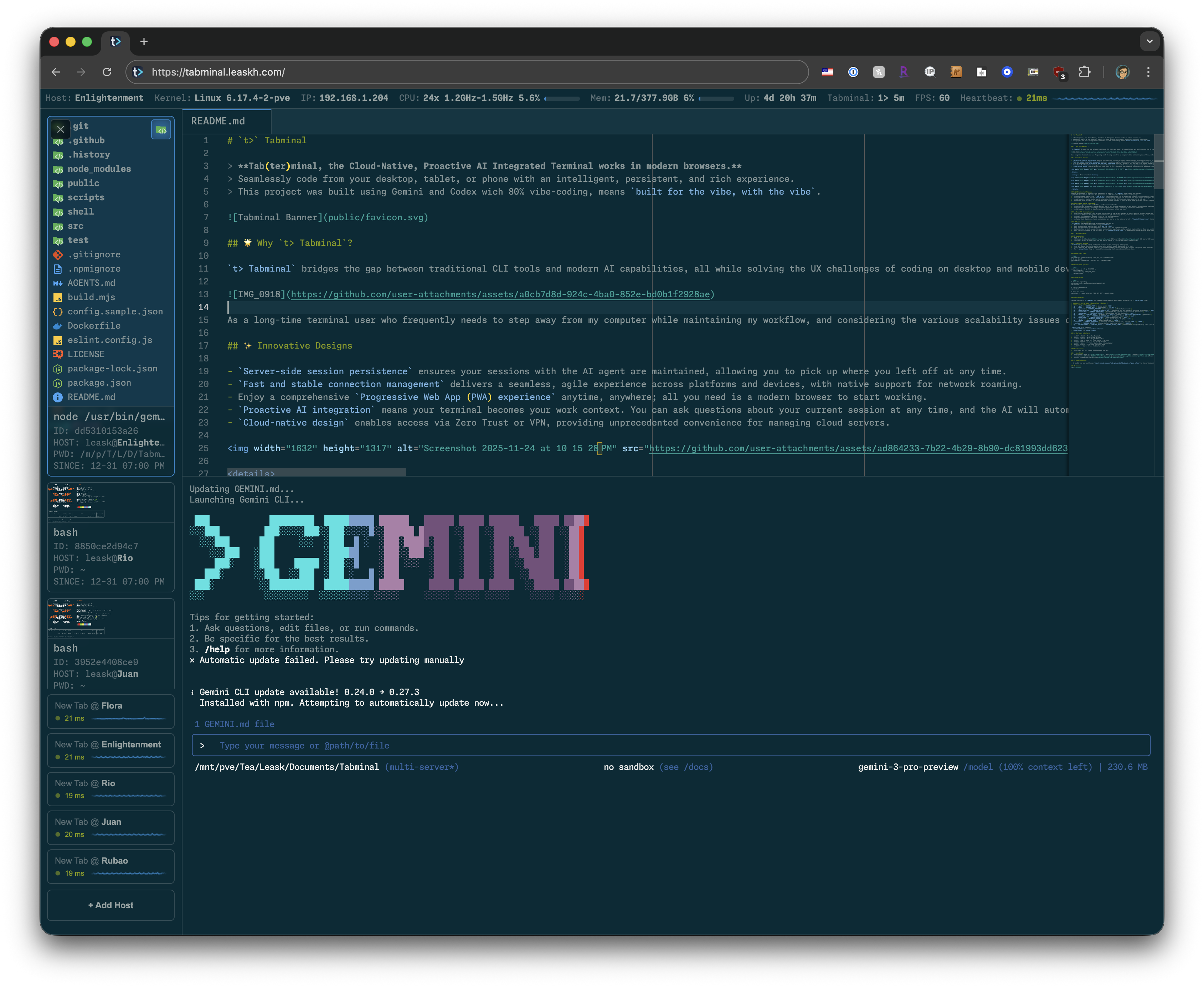 Tabminal gallery image