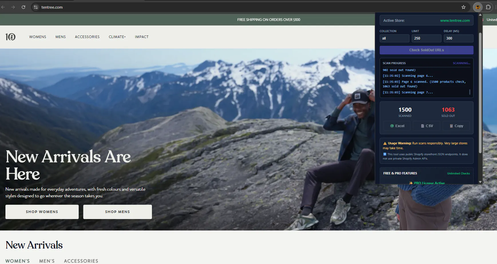 Shopify SoldOut URL Miner gallery image