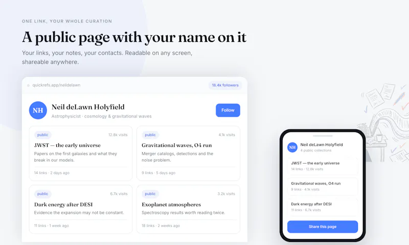 Quickrefs — Save, organise, share screenshot 3