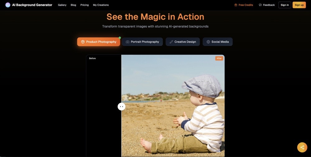 ai background generator gallery image