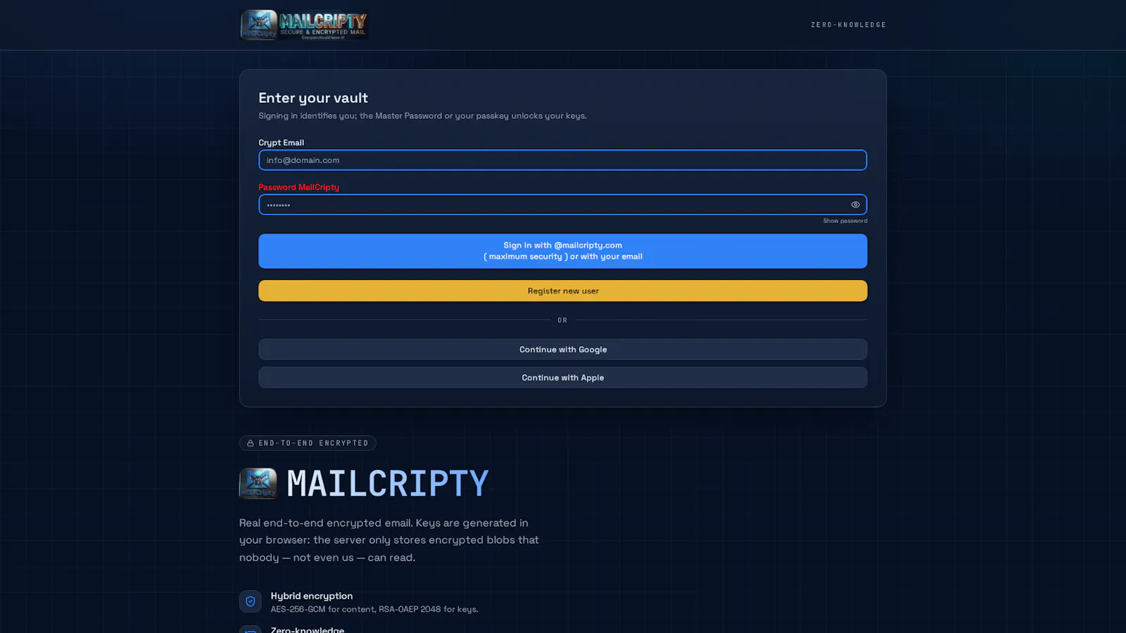 MailCripty screenshot 1