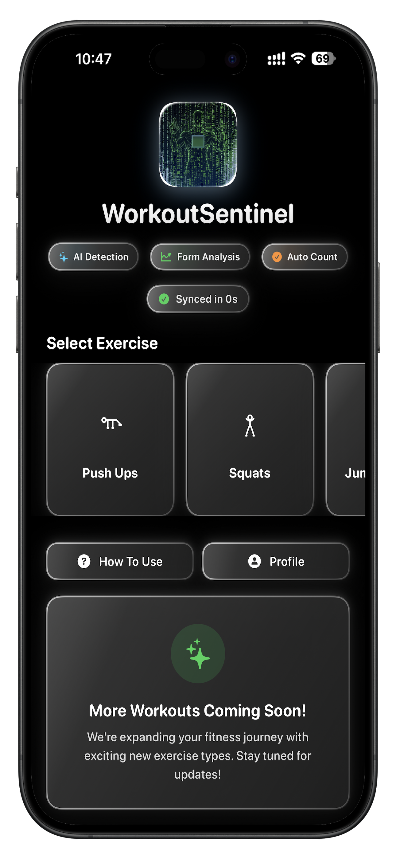WorkoutSentinel - Main product screenshot demonstrating key features and user interface