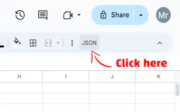 Sheet to JSON gallery image