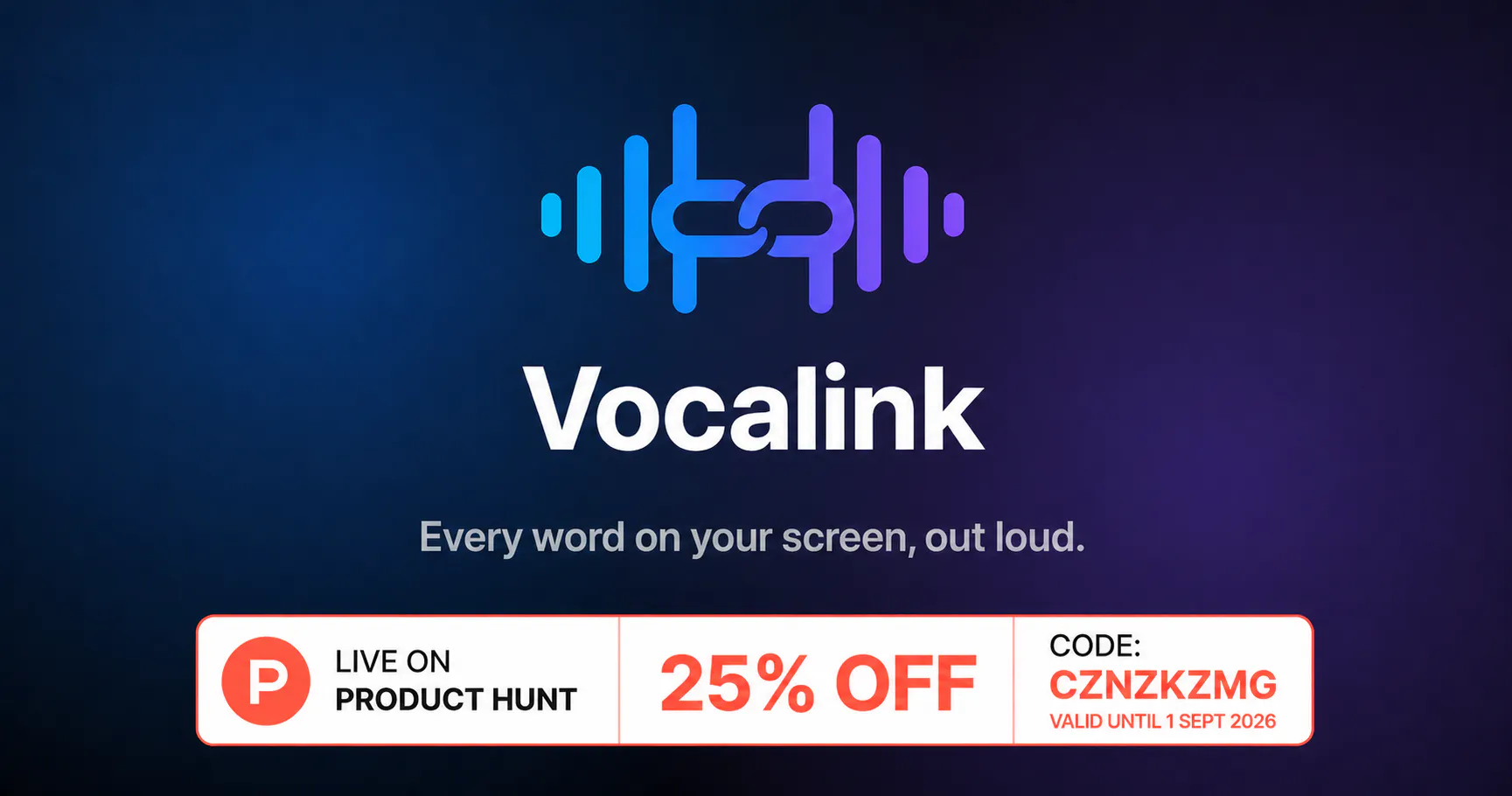 Vocalink — your Mac, reading to you screenshot