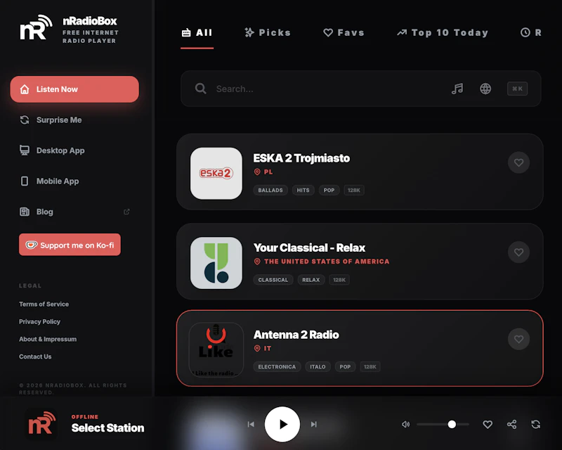 nRadioBox screenshot 6