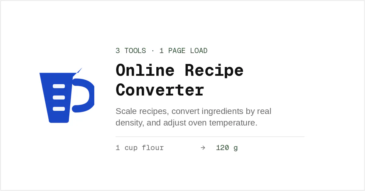Online Recipe Converter gallery image