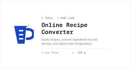 Online Recipe Converter gallery image