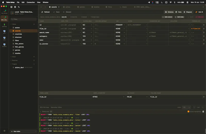 Table Relay screenshot 2