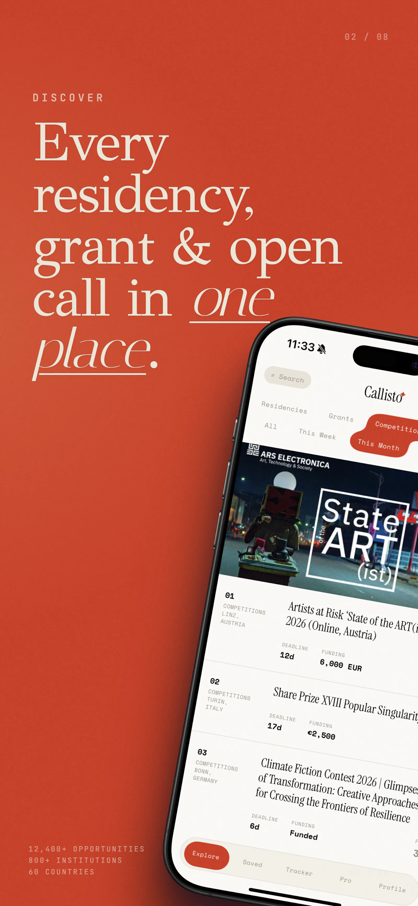 Callisto — Career Studio for Artists screenshot 4