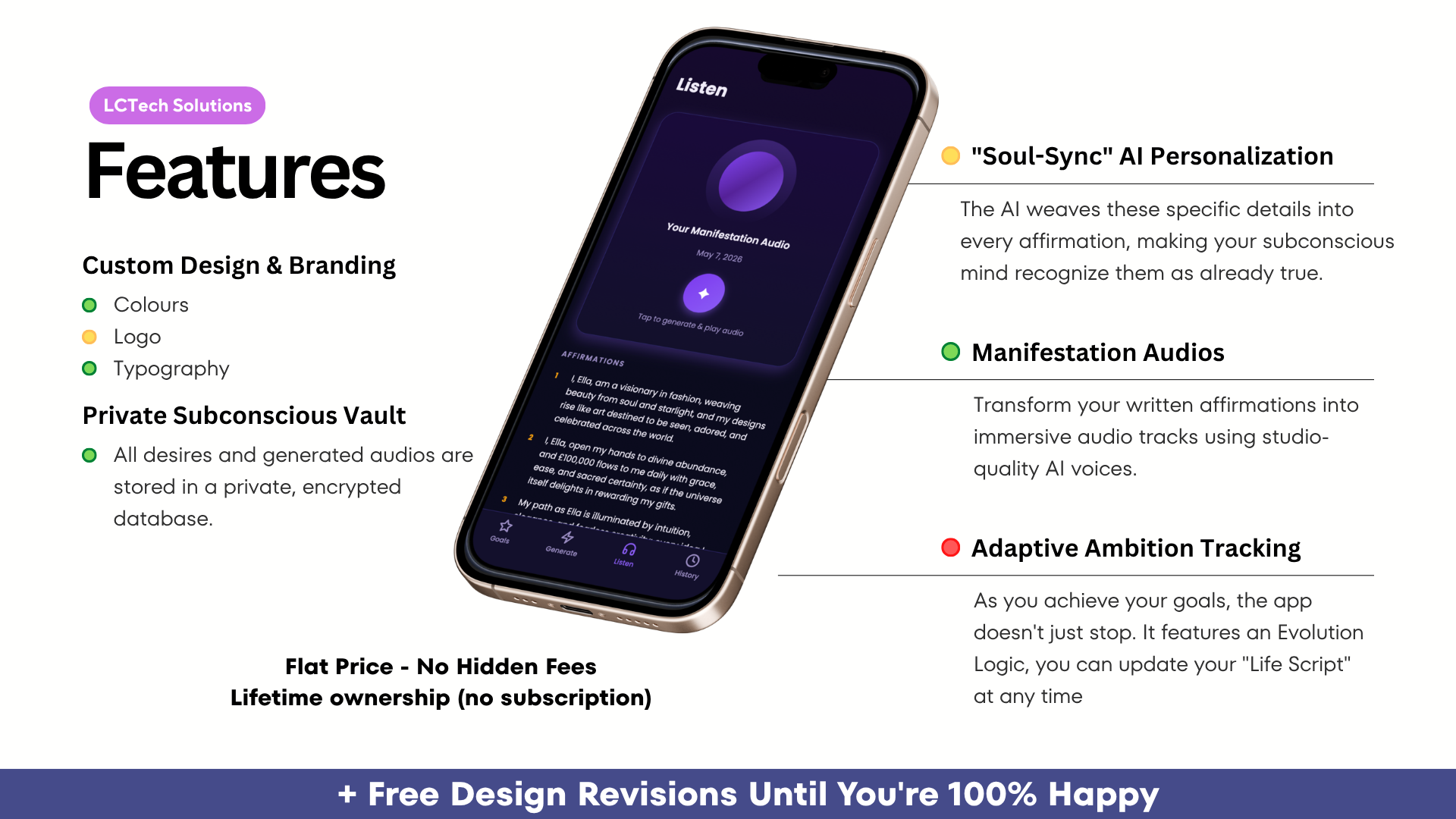 Custom Manifestation AI Mobile App gallery image