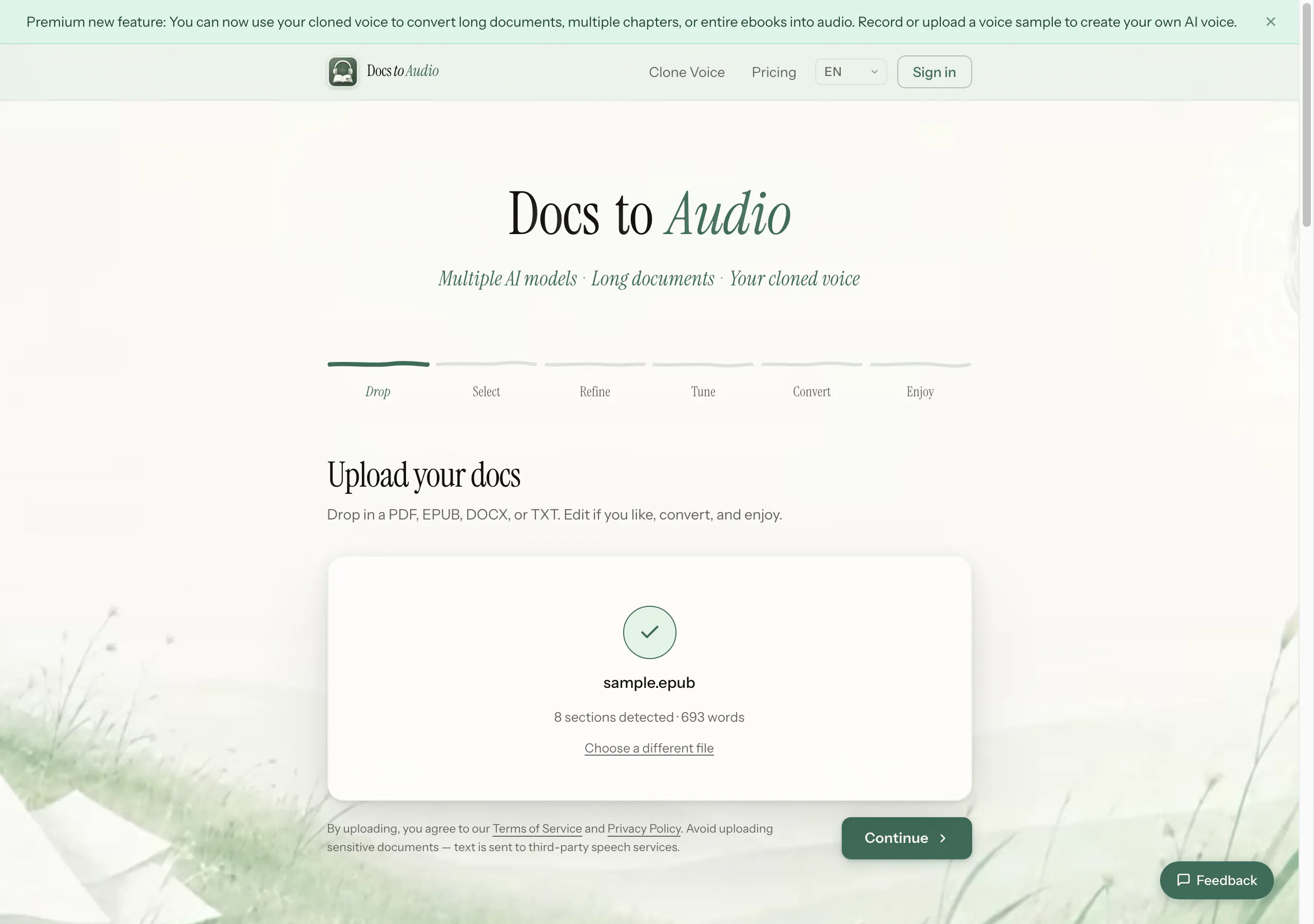 DocsToAudio gallery image