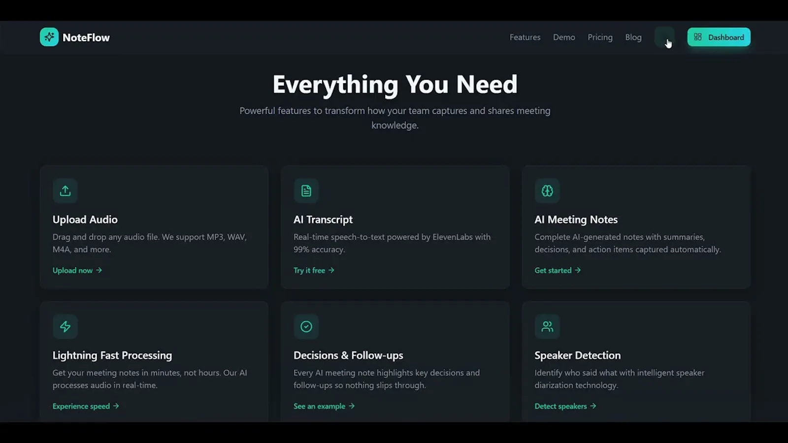 Meeting Intelligence screenshot 1 (video preview)