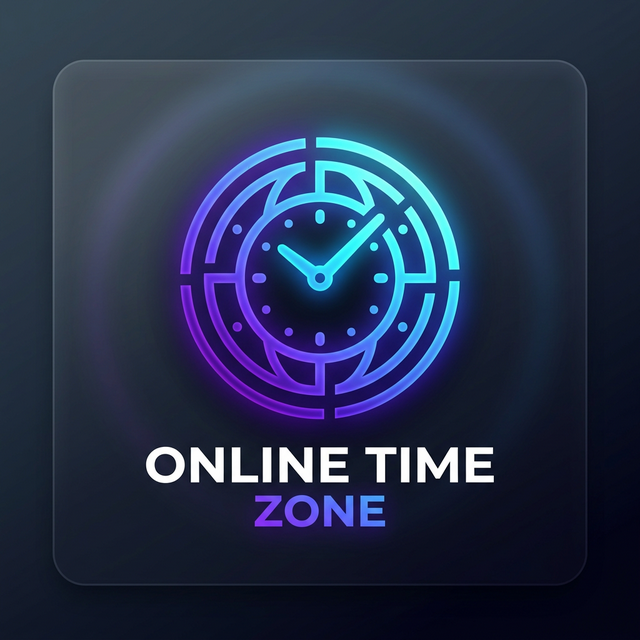 OnlineTime Zone - Product Hunt launch logo and brand identity