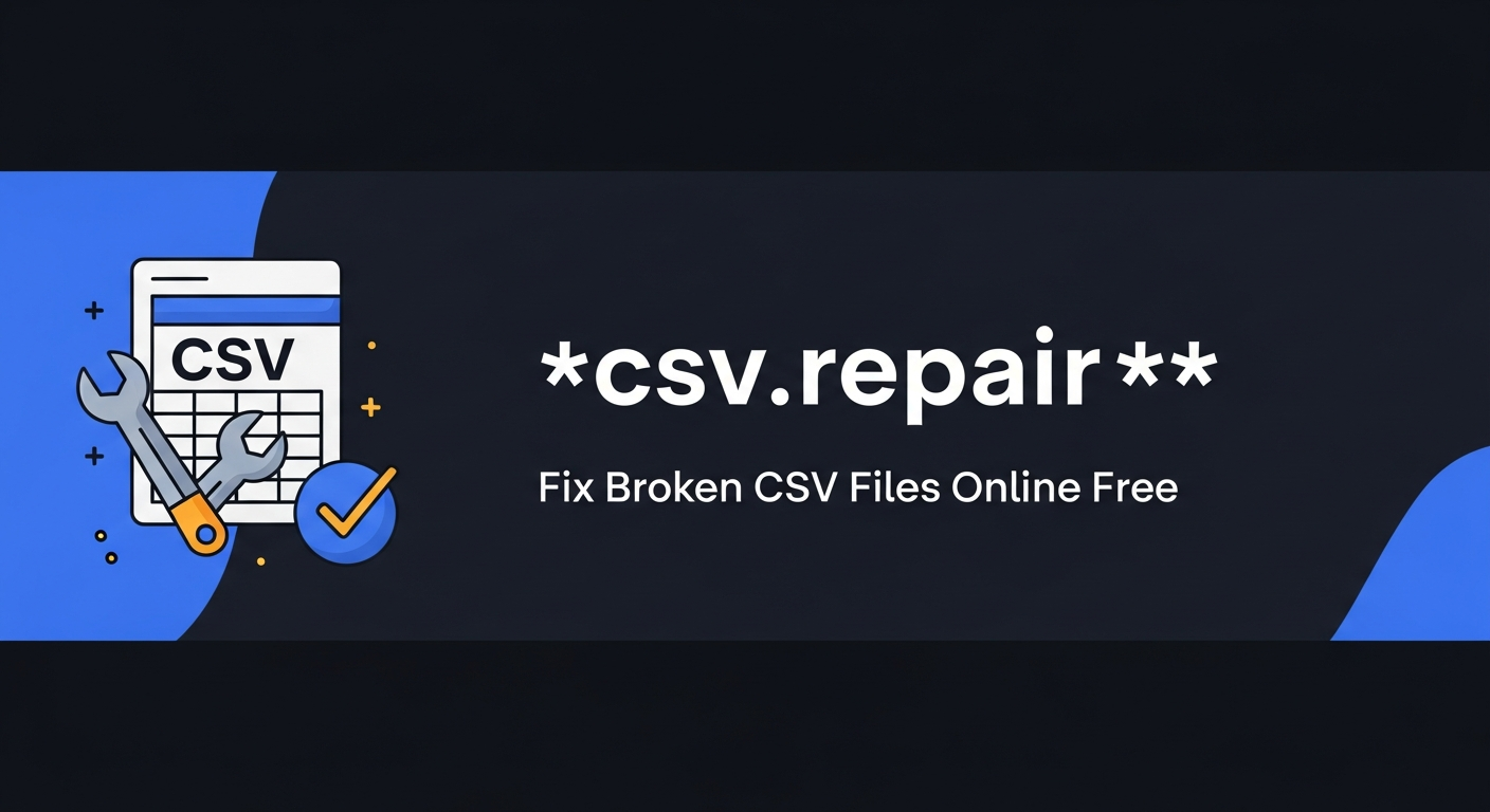 csv.repair - A free CSV file repair tool gallery image